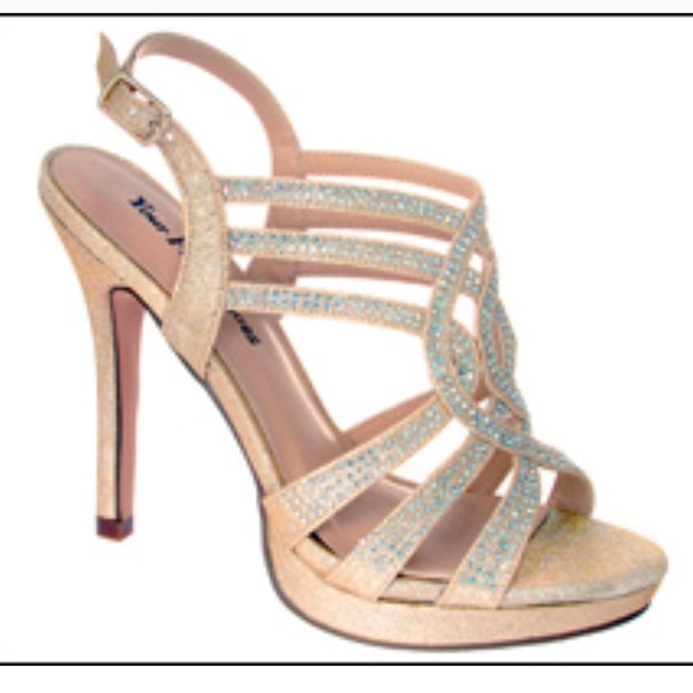 Sparkly Rose Gold Heels